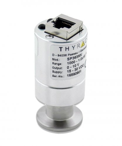 Pirani, 1000-1e-4 mbar, 0-10 V, logarithmic, metal sealed, DN16KF Compatible with Pirani sensors Leybold TTR91-/TTR96 series and Inficon PSG5xx series