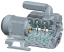 triple stage blower VG series, 3 ph (2-7,5 kW, 320 m3/h; -530/700 mbar, G 2 1/2")