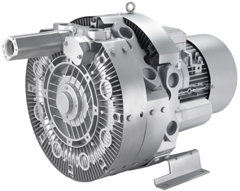 double stage blower EG series, 3 ph (0,55 kW, 47 m3/h; -230/290 mbar, G 1 1/4")